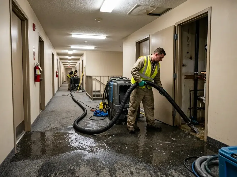 multi-unit-apartment-hallway-f-005 — frequently asked questions, Emergency Burst Pipe Water Extraction & Removal in Mercer I…